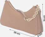 Pochette Nolita Michael Kors en cuir grainé à chaîne dorée