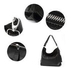 Sac demi-lune femme en cuir véritable souple – Franges et 8 coloris