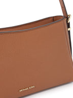 Sac à bandoulière convertible Moore en cuir grainé moyen- Beige