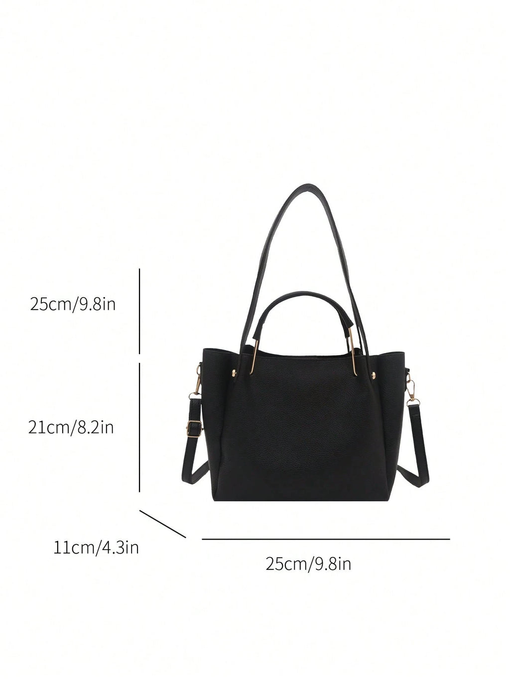 Sac à main Bucket Femme en Cuir PU – Surpiqûres décoratives
