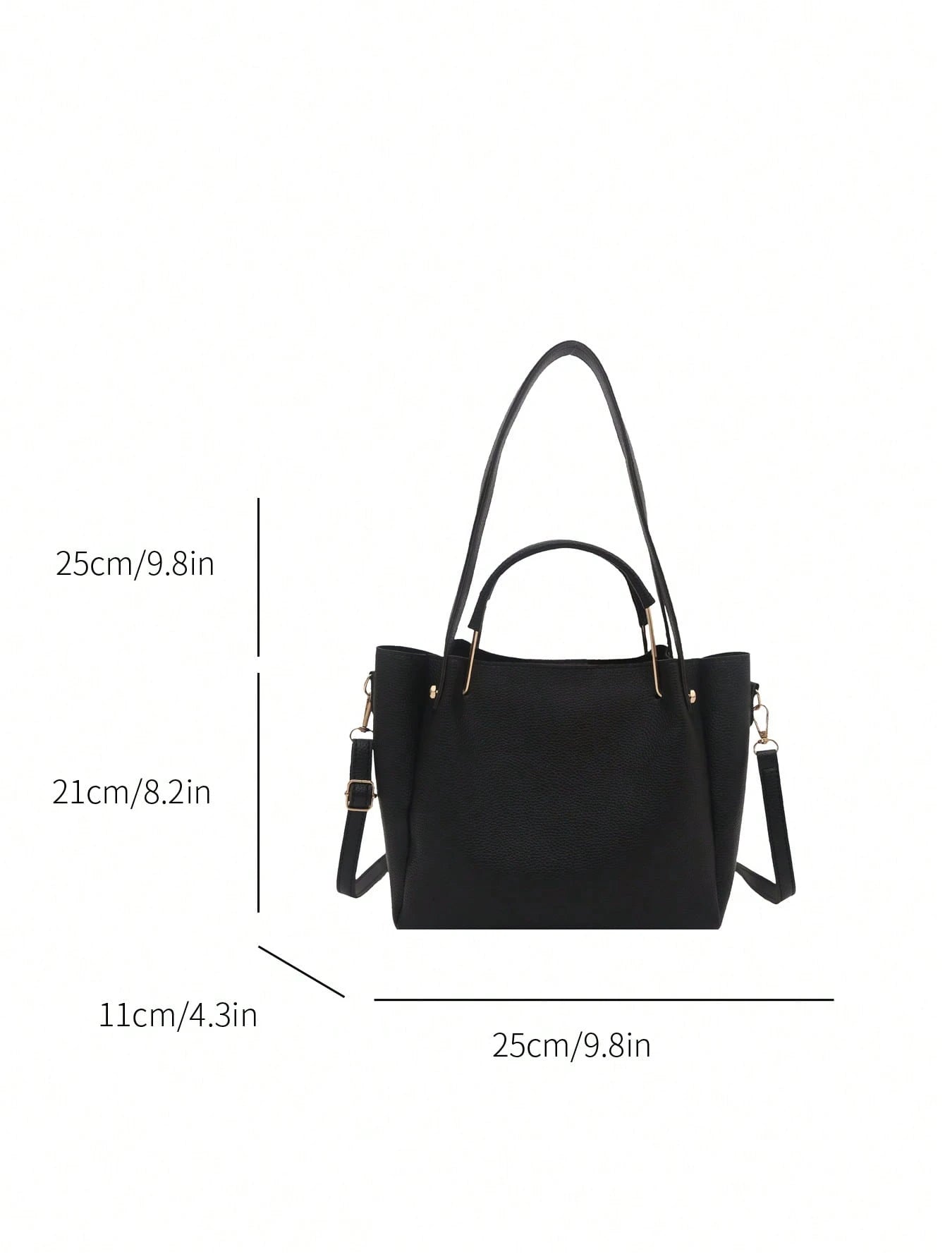 Sac à main Bucket Femme en Cuir PU – Surpiqûres décoratives