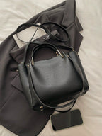 Sac à main Bucket Femme en Cuir PU – Surpiqûres décoratives