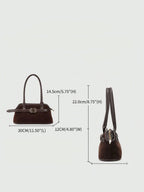 Sac à main femme à finition daim – Beige ou marron