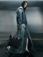 Sac Tote en Cuir PU – Bandoulière Chaîne Fashion,Grande capacité