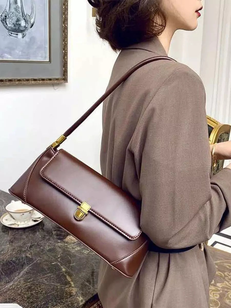 Sac Vintage Aisselle Épaule cuir PU Souple