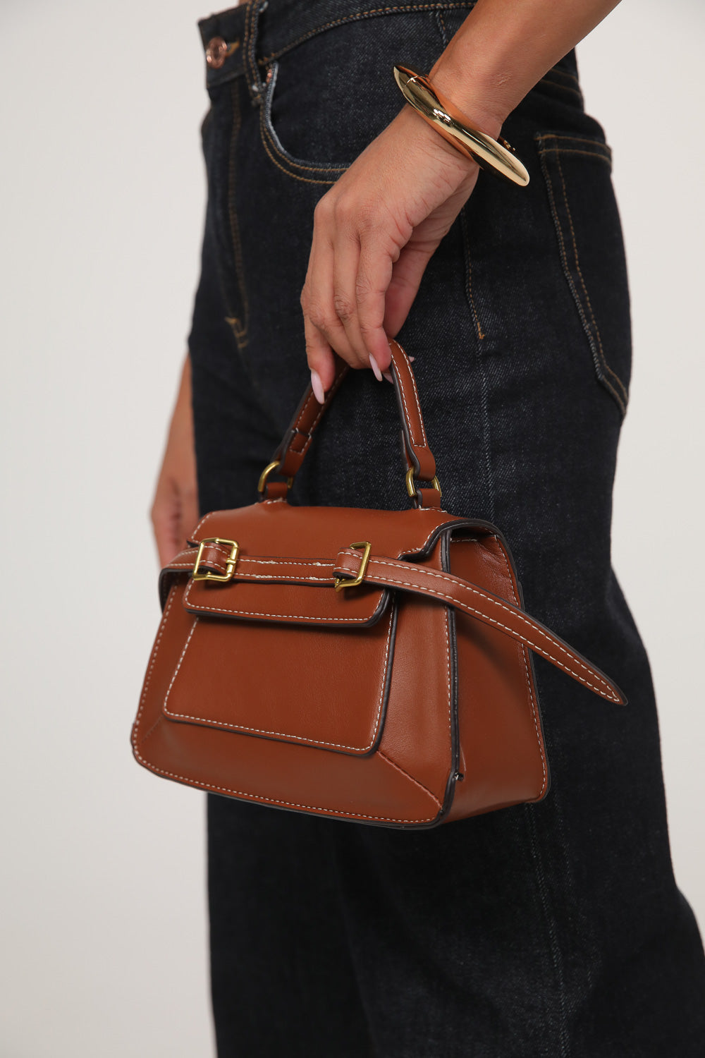 Sac à main  cuir PU  Femme – Boucle cadenas & Zip