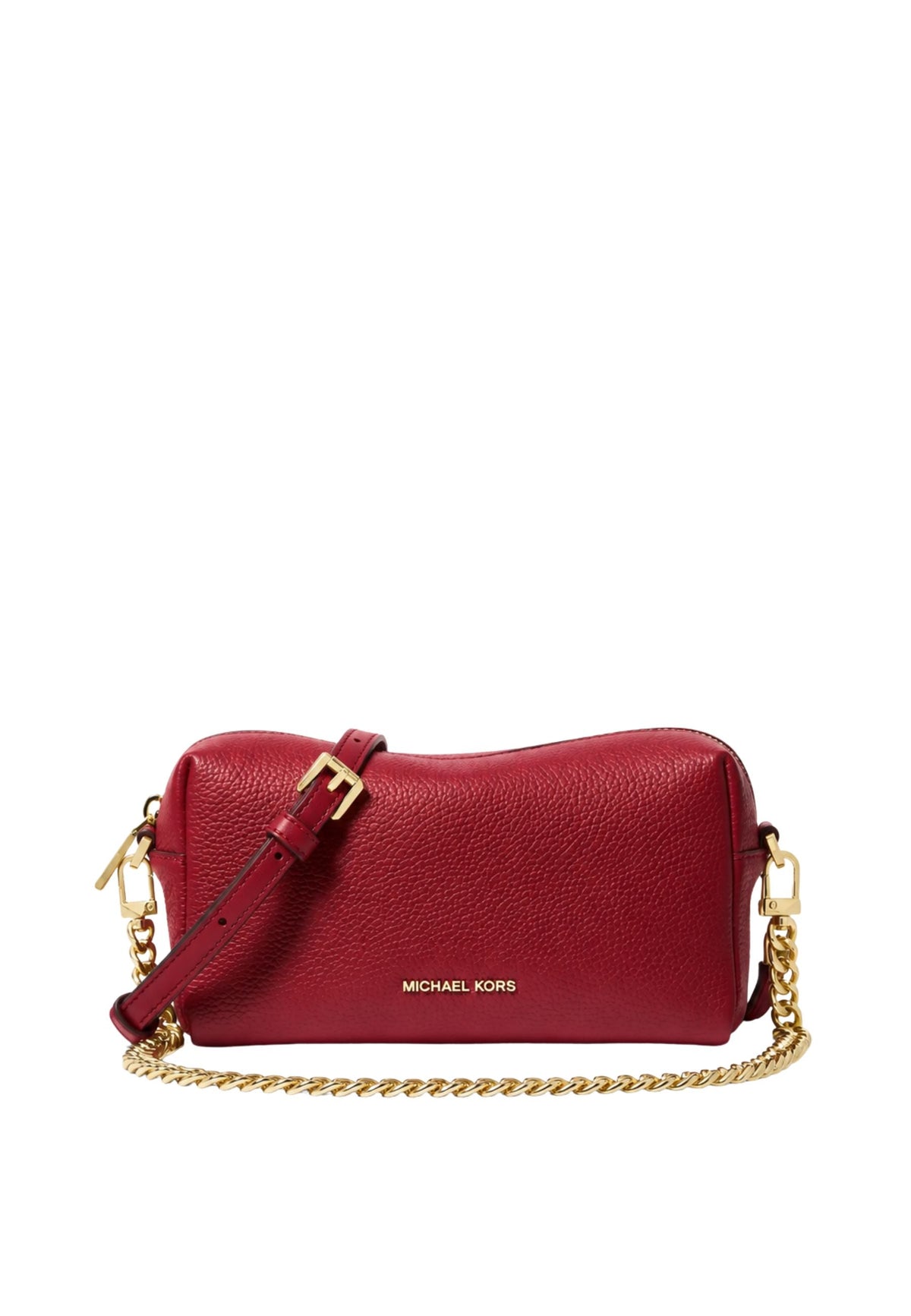Petit sac bandoulière Michael Kors Bryant en cuir grainé rouge