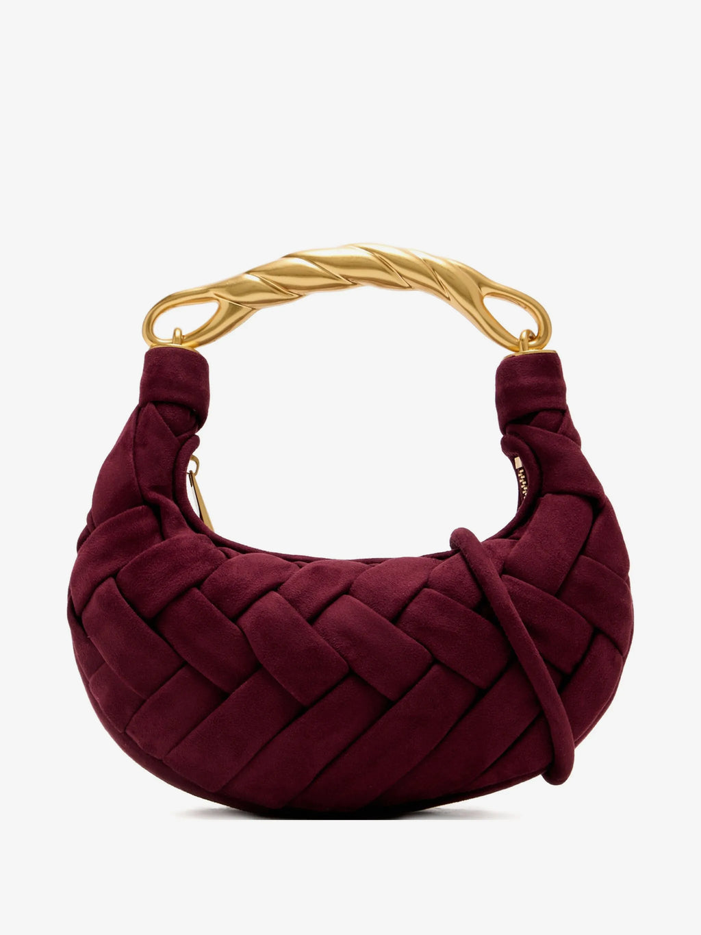 Vintage Kunstleder Handgewebte Taschen für Damen Luxus Designer Handtaschen Geldbörsen 2025 Neu mit Metallgriff Cross-Woven Schultertasche