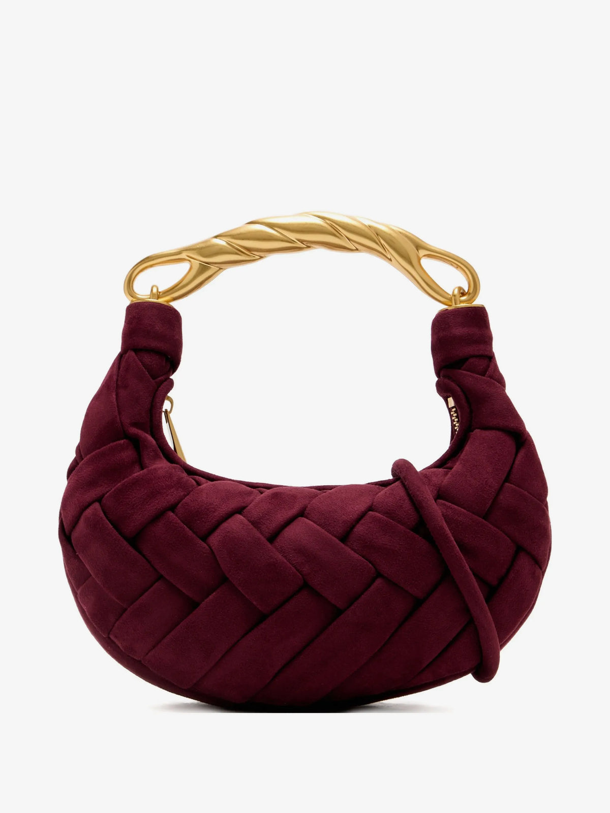Vintage Kunstleder Handgewebte Taschen für Damen Luxus Designer Handtaschen Geldbörsen 2025 Neu mit Metallgriff Cross-Woven Schultertasche