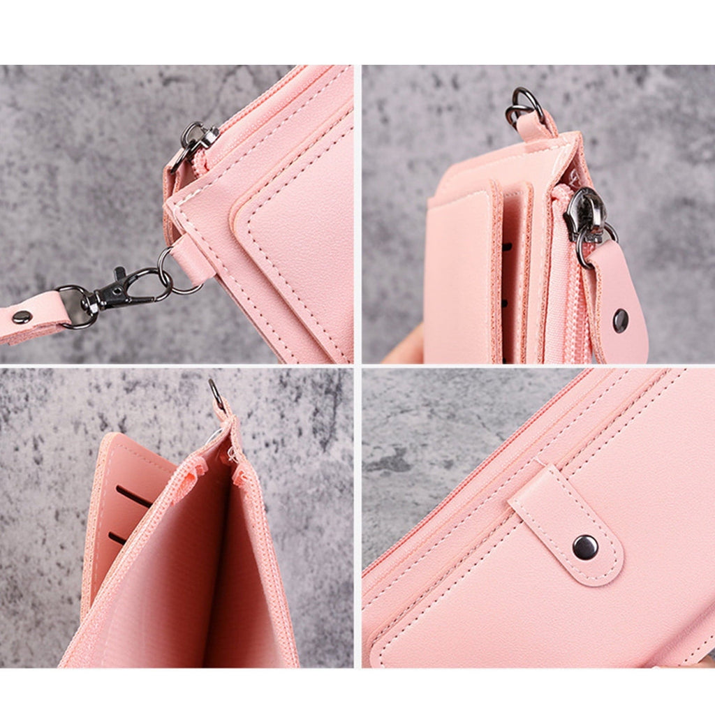 Portefeuille Femme Cuir PU – Fermeture Zip & Boucle, Style Vintage MYNELIA