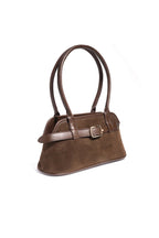 Sac à main femme à finition daim – Beige ou marron