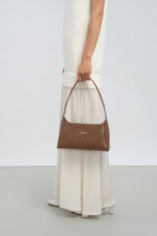 Sac épaule Lancaster Suave Ace en refente de cuir lisse