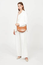 Sac demi-lune Lancaster Suave Ace en cuir de vachette