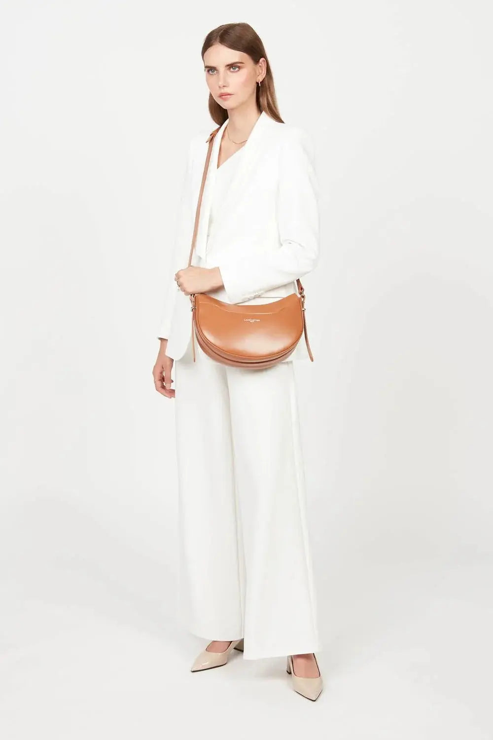 Sac demi-lune Lancaster Suave Ace en cuir de vachette