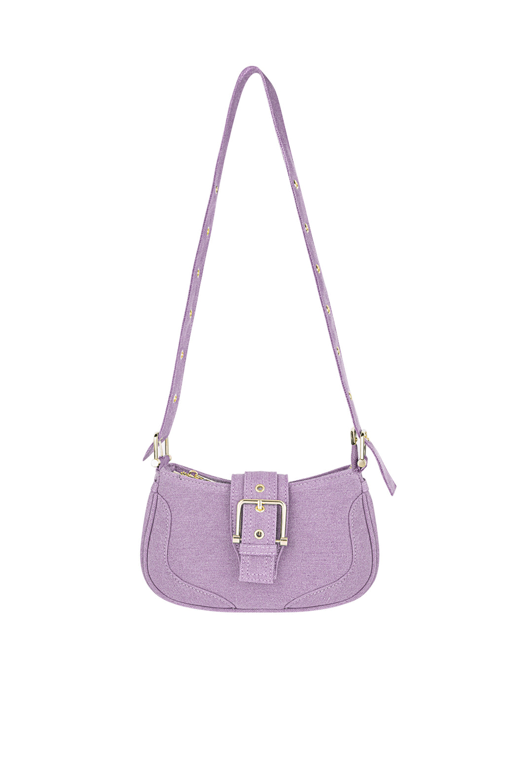 Colored bag with buckle detail