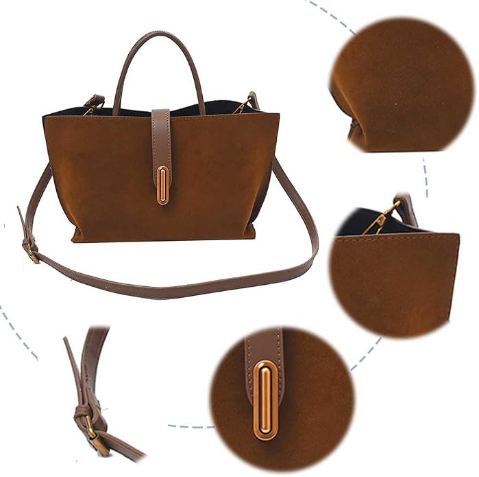 Sac tote  Femme en cuir PU Grain Litchi – Serrure Décorative