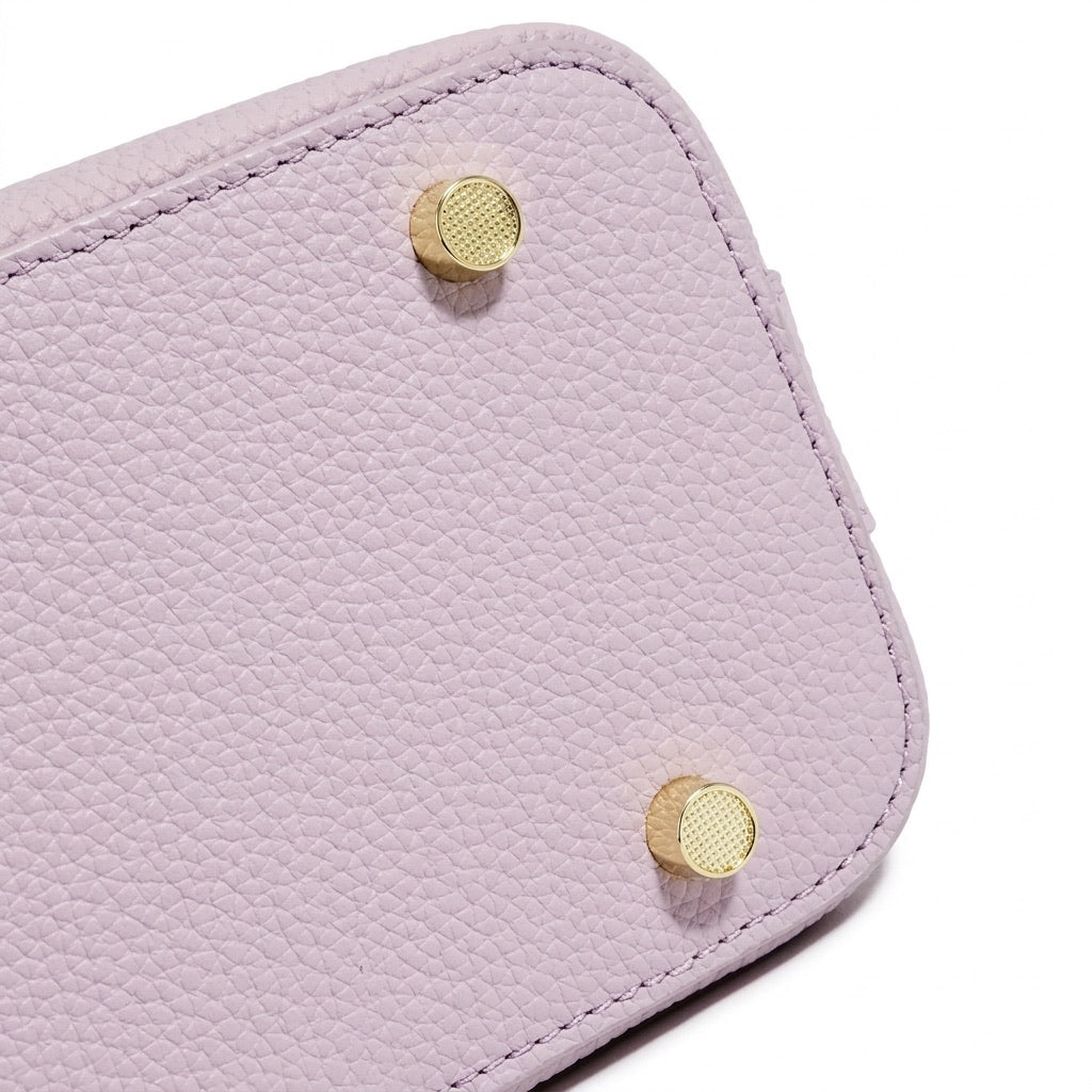 Sac Épaule en Cuir véritable Pleine Fleur  Grain Léger