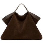 Sac Tote Suédé Vintage – Double anse & Bandoulière