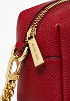 Petit sac bandoulière Michael Kors Bryant en cuir grainé rouge
