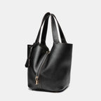 Sac à main fourre-tout en cuir PU – Boucle Dorée