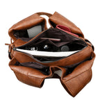 Sac bandoulière en cuir PU-Couleur Unie, Grande Capacité MYNELIA