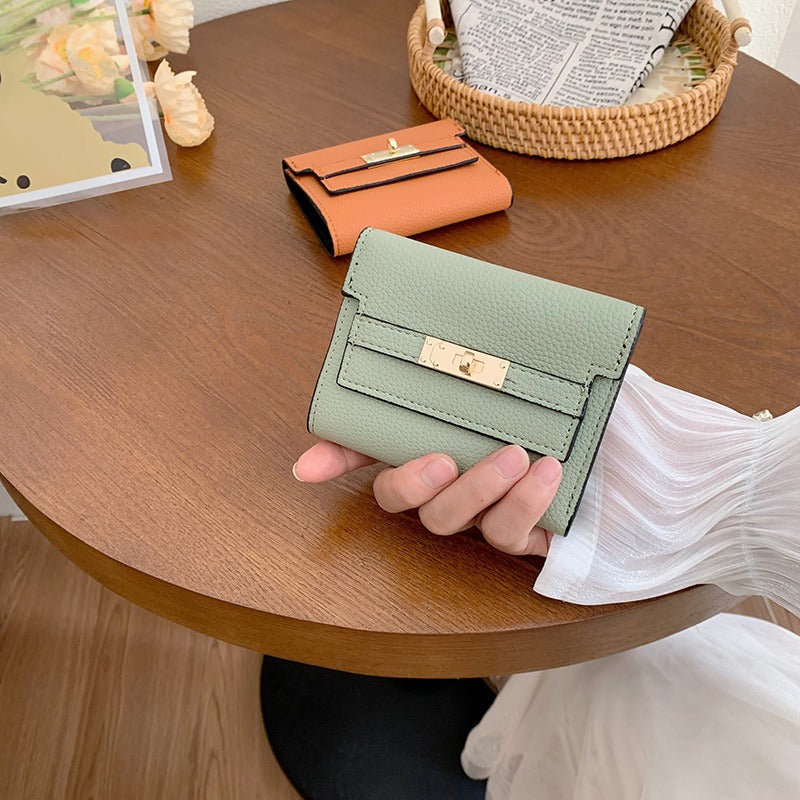 Portefeuille compact accordéon Femme – Anti-Magnétique & Multi-Cartes MYNELIA