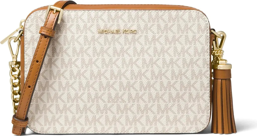 Sac bandoulière Michael Kors Jet Set beige vanilla