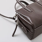 Sac Satchel Cuir Souple Doublure Poches Épaule Croisé
