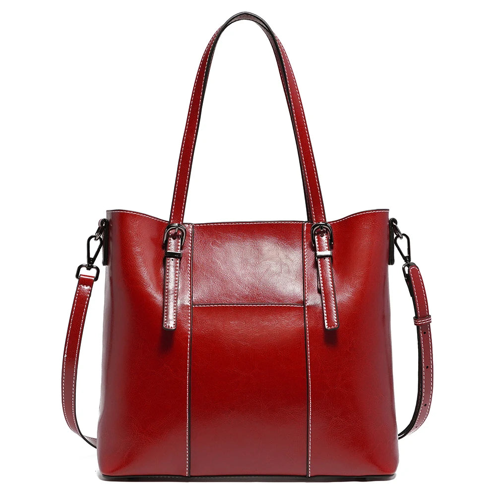 Damen Leder Tote Bag – Laptop & Reisefach