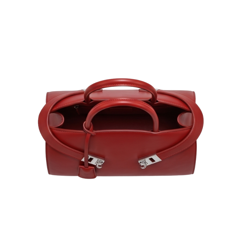 Sac à main en cuir PU Double Boucle Métal