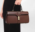 Sac épaule femme en cuir de vachette véritable – Forme rectangulaire