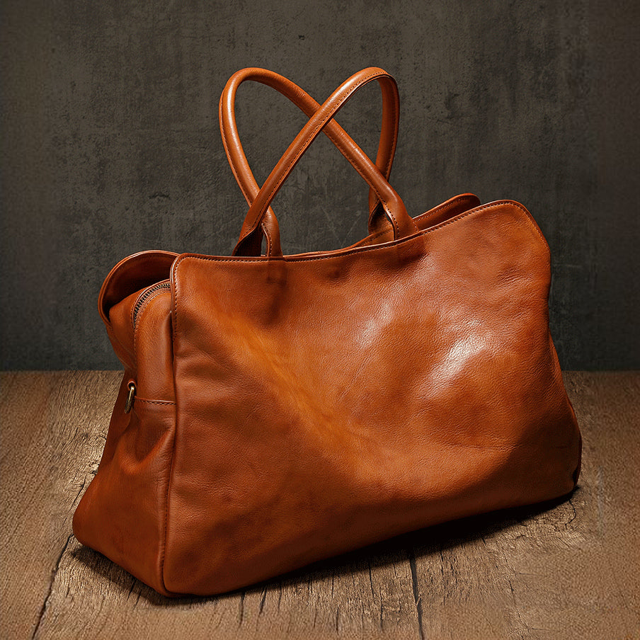 Sac en cuir véritable – Business, Intercalaire Ordinateur, Grande capacité