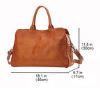 Sac en cuir véritable – Business, Intercalaire Ordinateur, Grande capacité