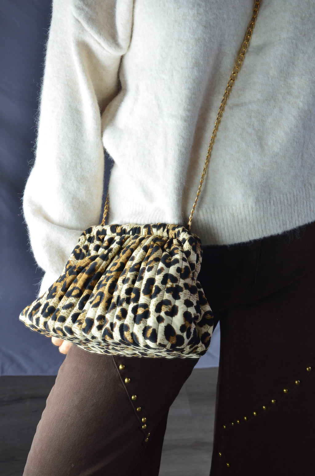 Schultertaschen Leopardendruck Lässige Baumwolle Alltagsaccessoires