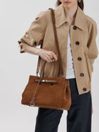 Grand sac Tote en Cuir Splitté Souple  Design