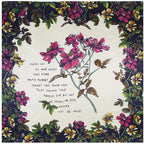 Foulard carré femme à imprimé floral – 90 × 90 cm
