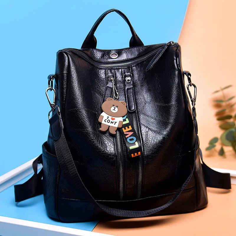 Sac à dos cuir Souple femme — L’Essentiel Raffiné MYNELIA
