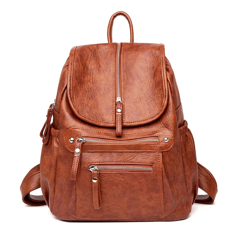 Sac à dos vintage Femme – Simili-Cuir PU Rivets Style Fashion