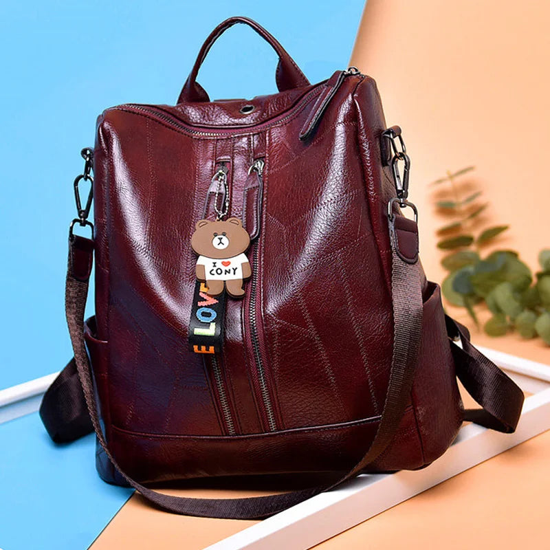 Sac à dos cuir Souple femme — L’Essentiel Raffiné MYNELIA
