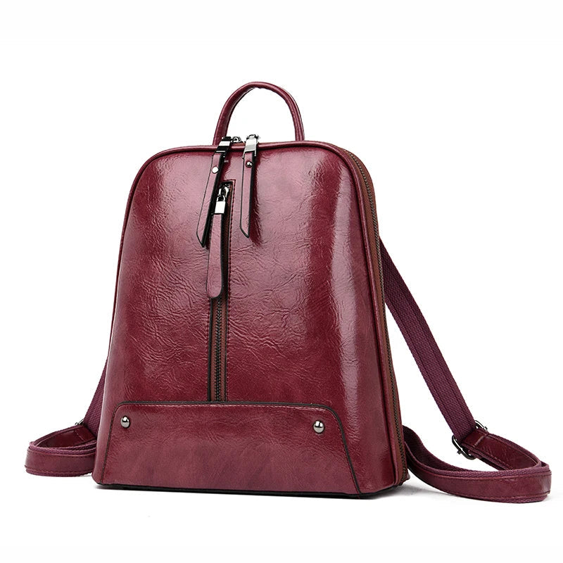 Sac à dos Cuir PU Femme – Grand Format Mode & Voyage MYNELIA