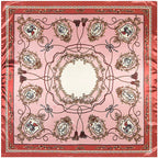 Foulard carré femme à imprimé floral – 90 × 90 cm