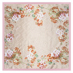 Foulard carré femme à imprimé floral – 90 × 90 cm