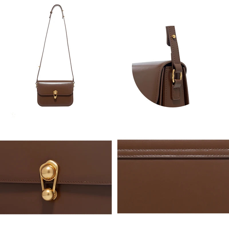 Sac bandoulière cuir PU  LAFESTIN – Structure rigide Fermeture Hasp