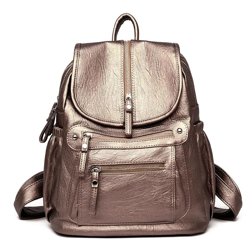 Sac à dos vintage Femme – Simili-Cuir PU Rivets Style Fashion