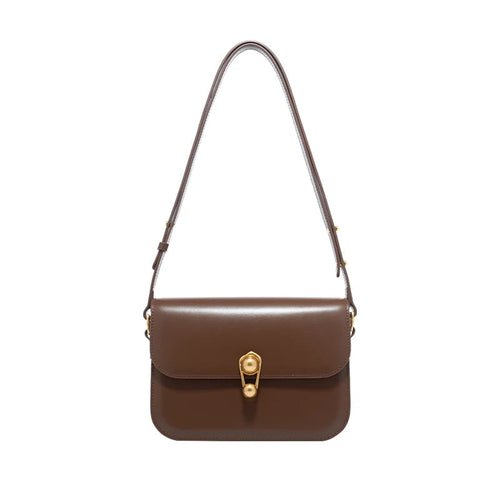 Mini sac carré femme bi-matière – Cuir fendu et simili cuir PU