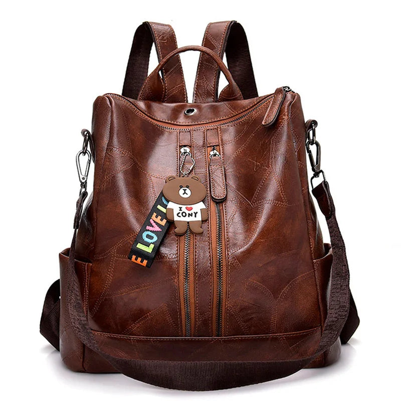 Sac à dos cuir Souple femme — L’Essentiel Raffiné MYNELIA