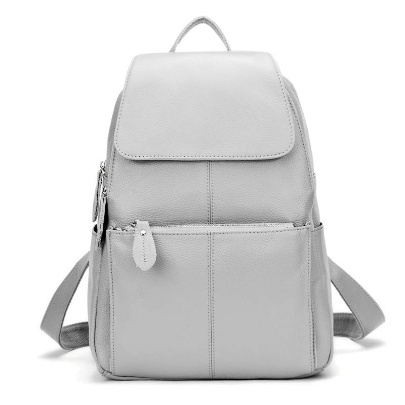 Sac à dos femme en cuir véritable – Anti-Vol, Grande Capacité MYNELIA