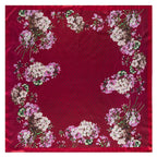 Foulard carré femme à imprimé floral – 90 × 90 cm