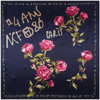 Foulard carré femme à imprimé floral – 90 × 90 cm