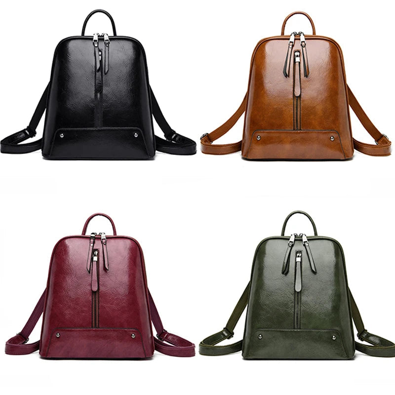 Sac à dos Cuir PU Femme – Grand Format Mode & Voyage MYNELIA